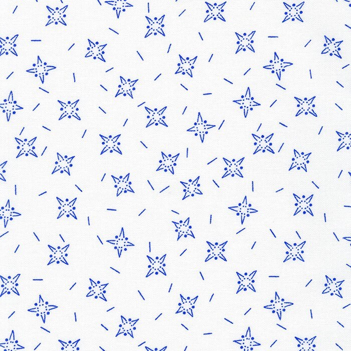 Flowerhouse Jubilee by Debbie Beaves for Robert Kaufman FLH21107-4 Blue 23" remnant