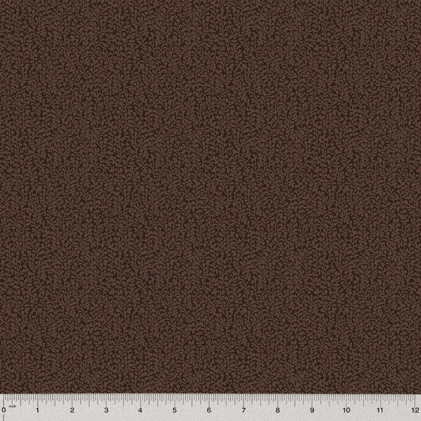 Rory by Whistler Studios for Windham Fabrics 53717-1 Cocoa sold by the 1/2 yd.