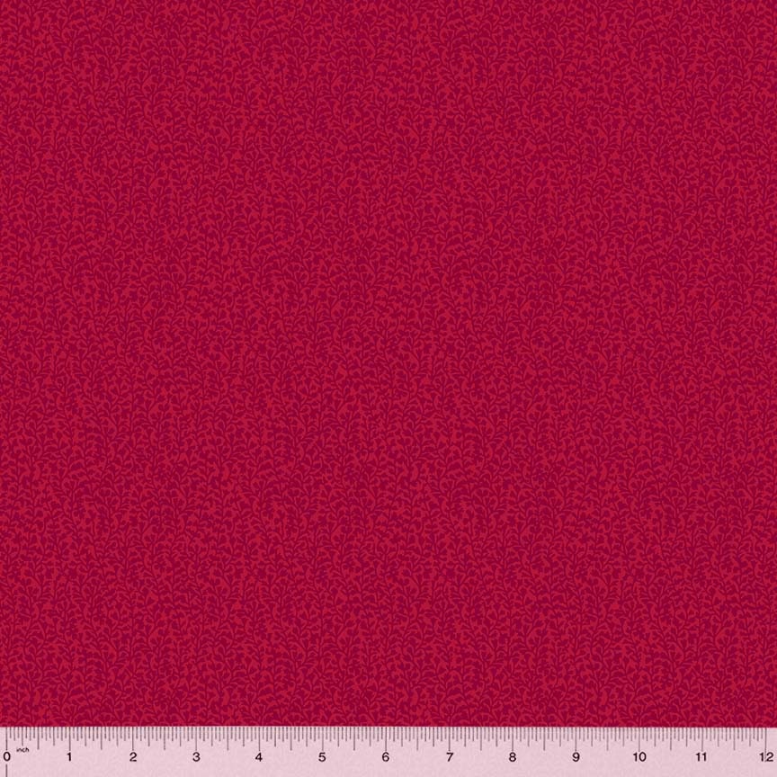 Rory by Whistler Studios for Windham Fabrics 53717-4 Red sold by the 1/2 yd.