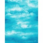 I Dream of Poppy by Chong-a Hwang for Timeless Treasures CD6765 Turquoise one yard only