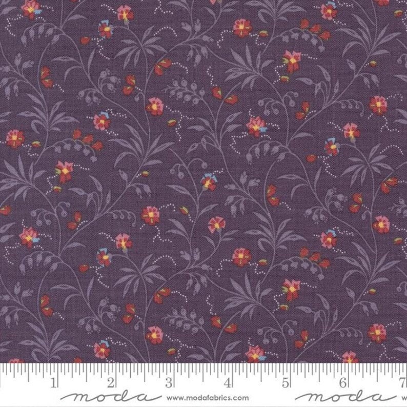 Florence's Fancy by Betsy Chutchian for Moda Fabrics 31662-14 Amethyst sold by the 1/2 yd.