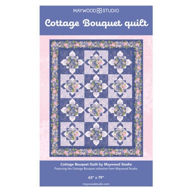 Cottage Bouquet Quilt Pattern by Maywood Studios MASCOBO 63"X79"