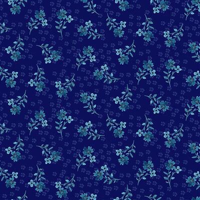 Zakaria by Sue Zipkin for Clothworks Y3429-93 Lt. Navy sold by the 1/2 yd.