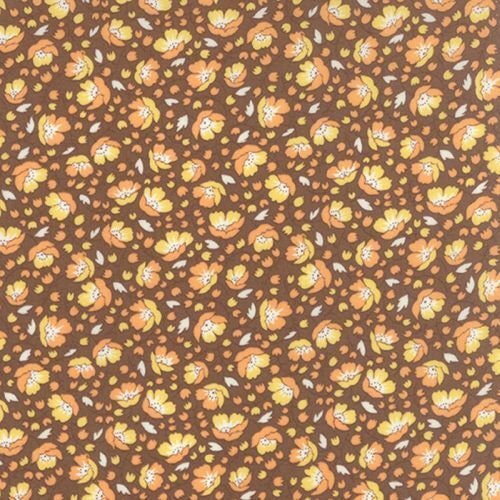 30's Playtime by Chloe's Closet for Moda Fabrics 32783-13 Cocoa sold by the 1/2 yd.