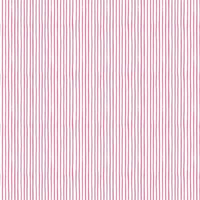 Cherish Hand Drawn Stripes by Heatherlee Chan for Clothworks Y3554-74 Raspberry sold by the 1/2 yd.