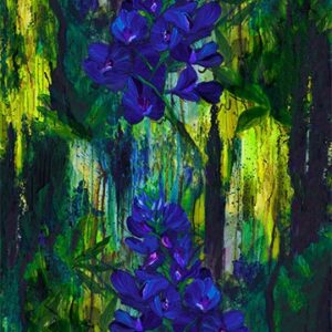 Wildflower Panel by Stephanie Brandenburg for Northcott 40075-71 Lime 24"X43"