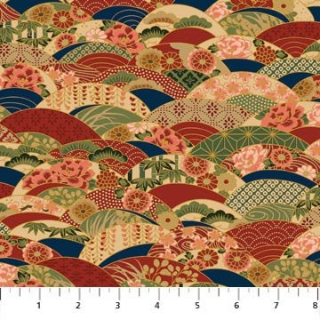 Mandolin by Deborah Edwards for Northcott Fabrics 20512M-49 sold by the 1/2 yd.