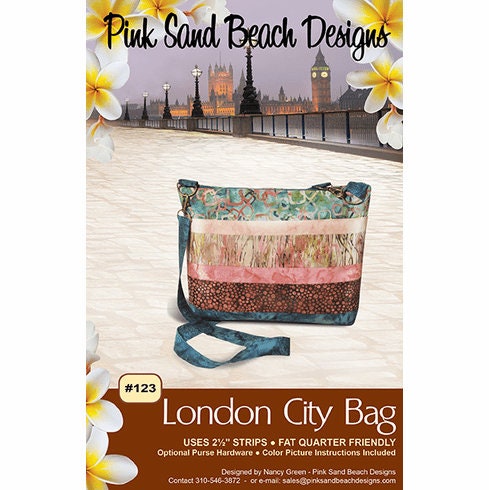 London City Bag pattern by Nancy Green for Pink Sand Beach Designs #123
