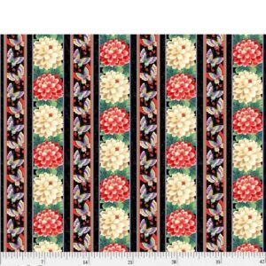 Tsuru Border Stripe by P&B Textiles 5259-K sold by the 1/2 yd.