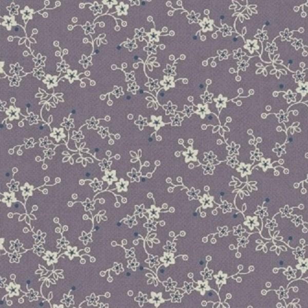 Chambray Rose Mini Vine by Nancy Gere for Windham Fabrics 40829-3 Lavender sold by the 1/2 yd.