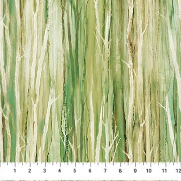 Cedarcrest Falls by Deborah Edwards for Northcott DP26910-74 Olive sold by the 1/2 yd.