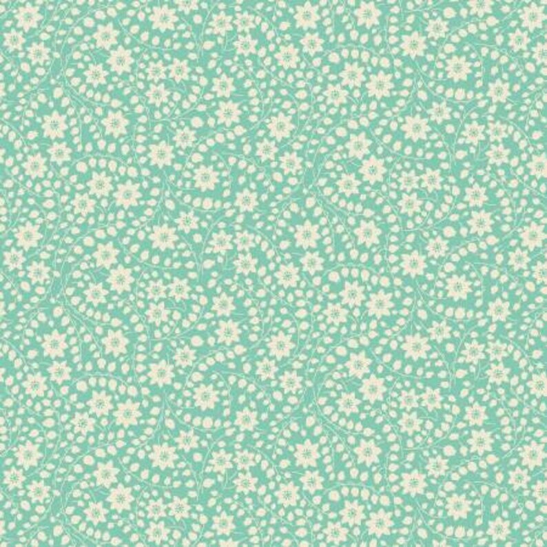 Nana Mae 6 by Henry Glass 366-60 Blue sold by the 1/2 yd.
