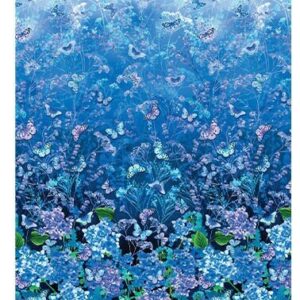 Butterfly Bliss by Kanvas Studios 12805-55 Blue sold by the 1/2 yd.