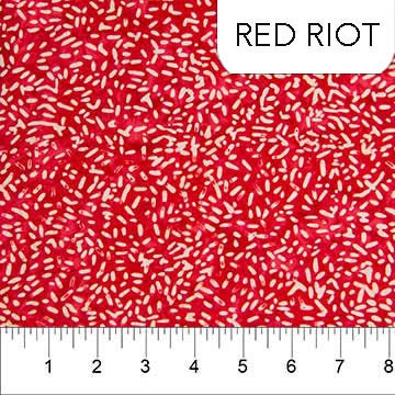 Ketan Batik Mixer by Banyan Batiks for Northcott Fabrics81000-247 Red Riot sold by the 1/2 yd.