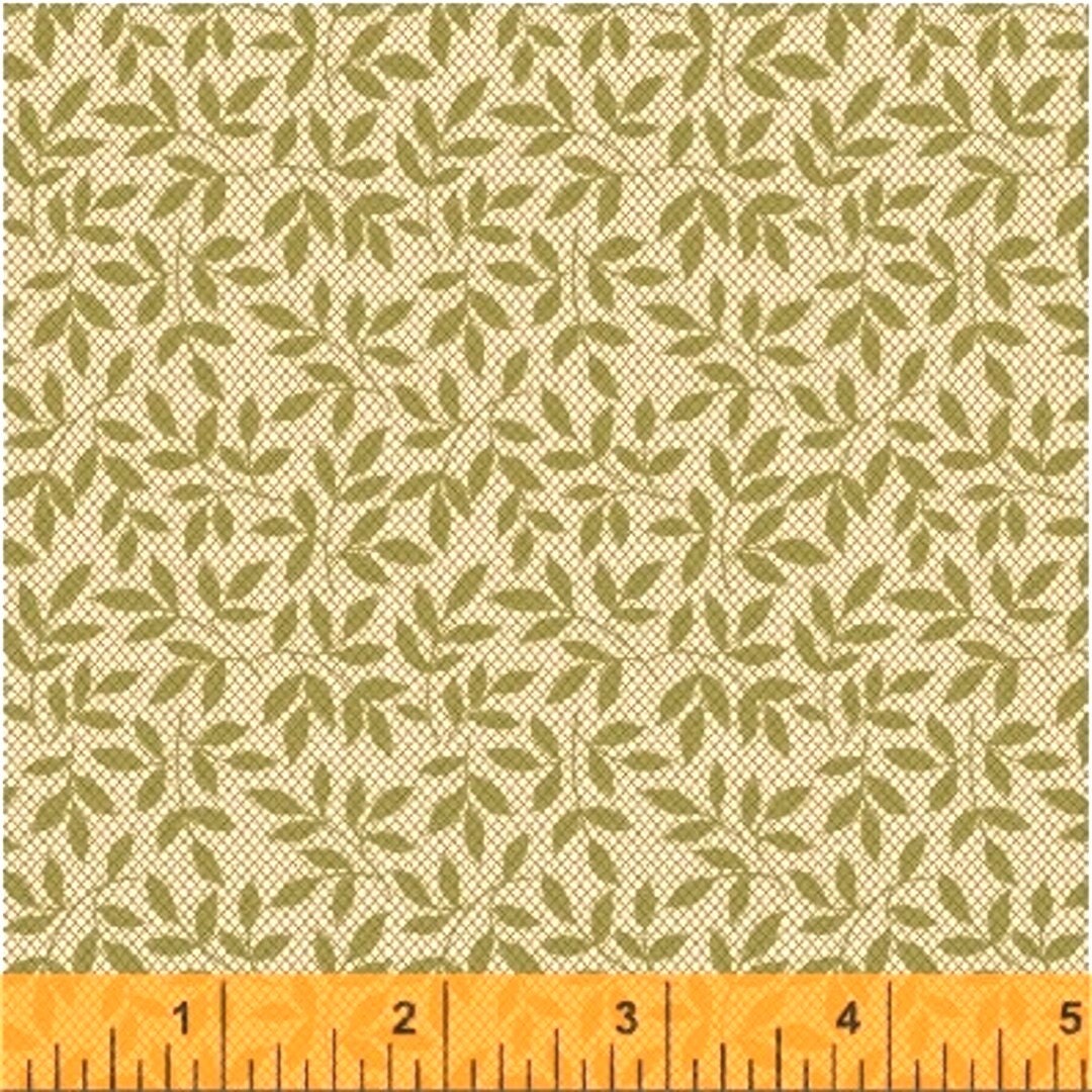 Storytellers by Nancy Gere for Windham Fabrics 40807-7 Green sold by the 1/2 yd.
