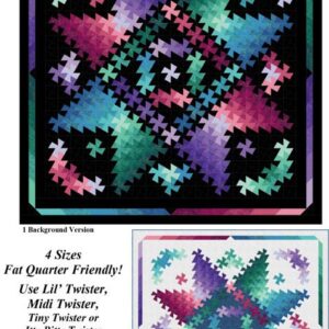 Twister Shimmer Quilt Pattern by Marilyn Foreman 4 Sizes