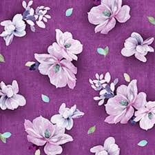 Jaqueline by Studio 8 for Quilting Treasures 26558-PV Plum sold by the 1/2 yd.