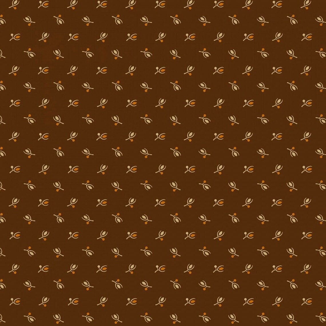 Companions II by Paula Barnes for Marcus Fabrics 220313-Brown sold by the 1/2 yd.