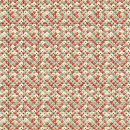 Kyoto Garden Metallic Scallops by Chong-a Hwang for Timeless Treasures CM1677-Cream sold by the 1/2 yd.