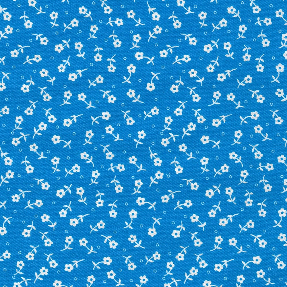 1930's Basics by Debbie Beaves for Robert Kaufman 21221-4 Blue sold by the 1/2 yd.