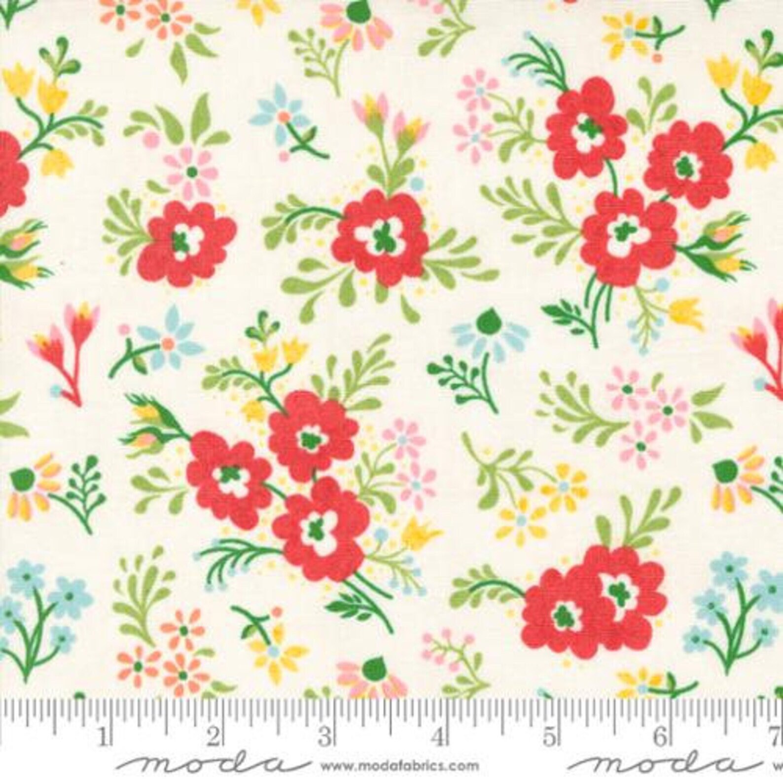 Fruit Loop by Basic Grey for Moda Fabrics 30731-11 Jicama White sold by  the 1/2 yd.