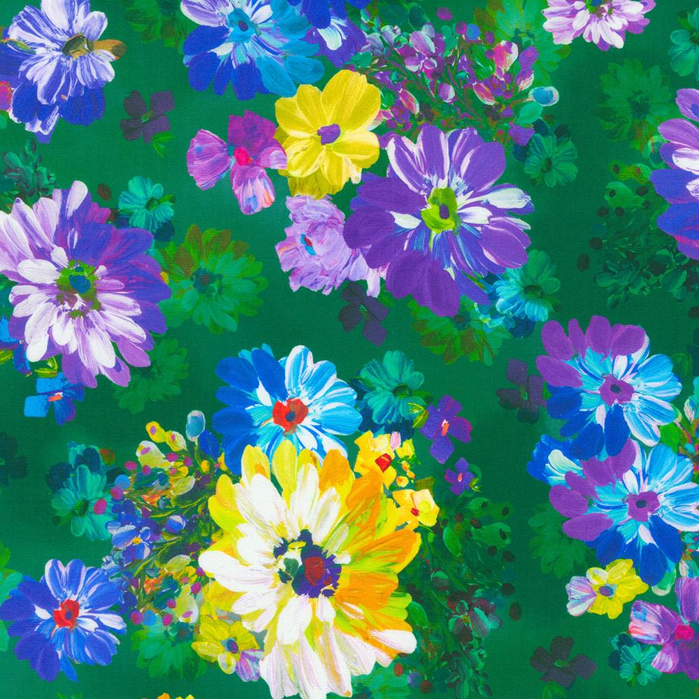 Painterly Petals Meadow by Robert Kaufman SKRD22270-238 sold by 1/2 yd.