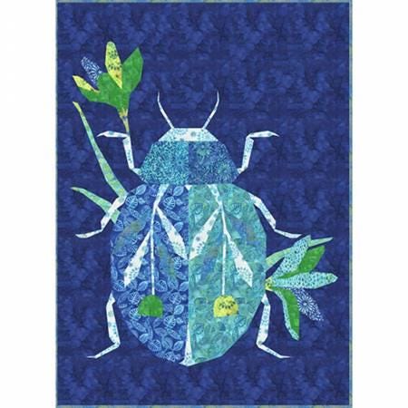 The Beetle Applique  Quilt Kit by tamara Kate for Windham Fabrics 539560K-X 40"X55"