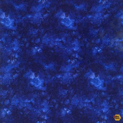 Solid-ish Watercolor by Kimberly Einmo for Timeless Treasures C6100 Indigo sold by the 1/2 yd.