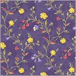 Jolene On The Vine by Whistler Studios for Windham Fabrics 53878-2 Violet sold by the 1/2 yd.