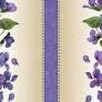 Arabella Border Stripe by Debbie Beaves for Maywood Studios 8430-Violet sold by the 1/2 yd.