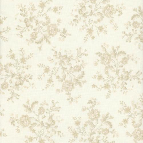 Vivienne Petit Bouquet by Carrie Quinn for  Marcus Fabrics MF 803 Ivory one yard 27" remnant