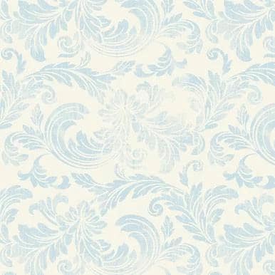 Belle Fleur Tonal Acanthus Leaves by Timeless Treasures CD3008 Sky sold by the 1/2 yd.