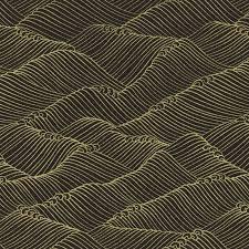 Shizuka by Chong-a Hwang for Timeless Treasures FLEUR CM3171 Black sold by the 1/2 yd.
