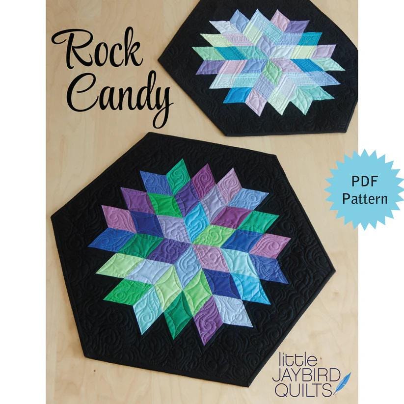 Rock Candy Table Topper Quilt Pattern by Jaybird Quilts 20-1/2"X23"