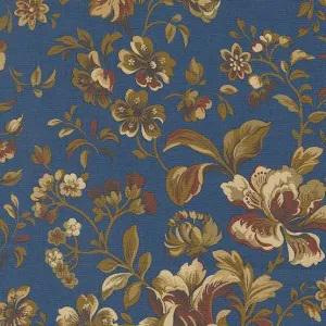 Lydia's Lace by Betsy Chutchian for Moda Fabrics 31680-15 Indigo sold by the 1/2 yd