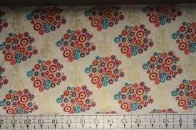 Aureila by The Henley Studio for Makower UK 1393-Qsold by the 1/2 yd.