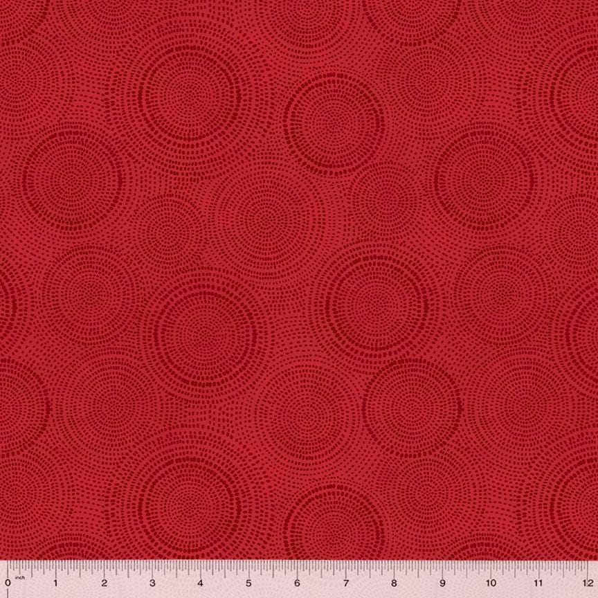 Radiance by Whistler Studios for Windham Fabrics 53727-3 Red sold by the 1/2 yd.