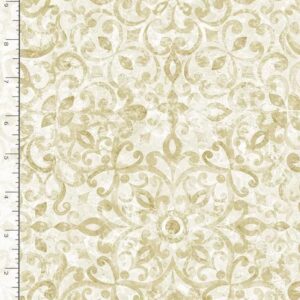 London Blues by Wing and a Prayer Designs for Timeless Treasures JT-C7422 Cream 15" remnant