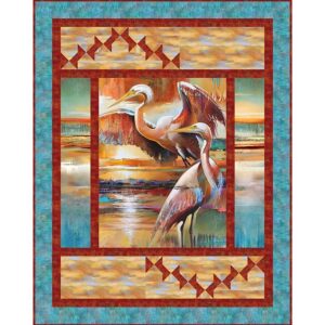 Rise And Fall Quilt Pattern by Bound to be Quilting for Northcott PTN3386 60"X76"