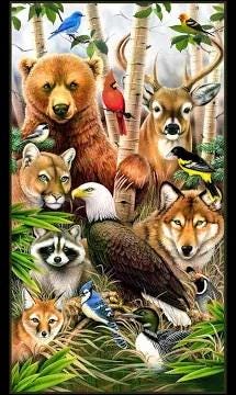 Wildlife Refuge Panel by Elizabeth's Studio NES13-32 24"X44"