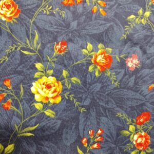 Estate Gardens by Kathy Hall for Andover Fabrics b7815 Blue sold by the 1/2 yd.