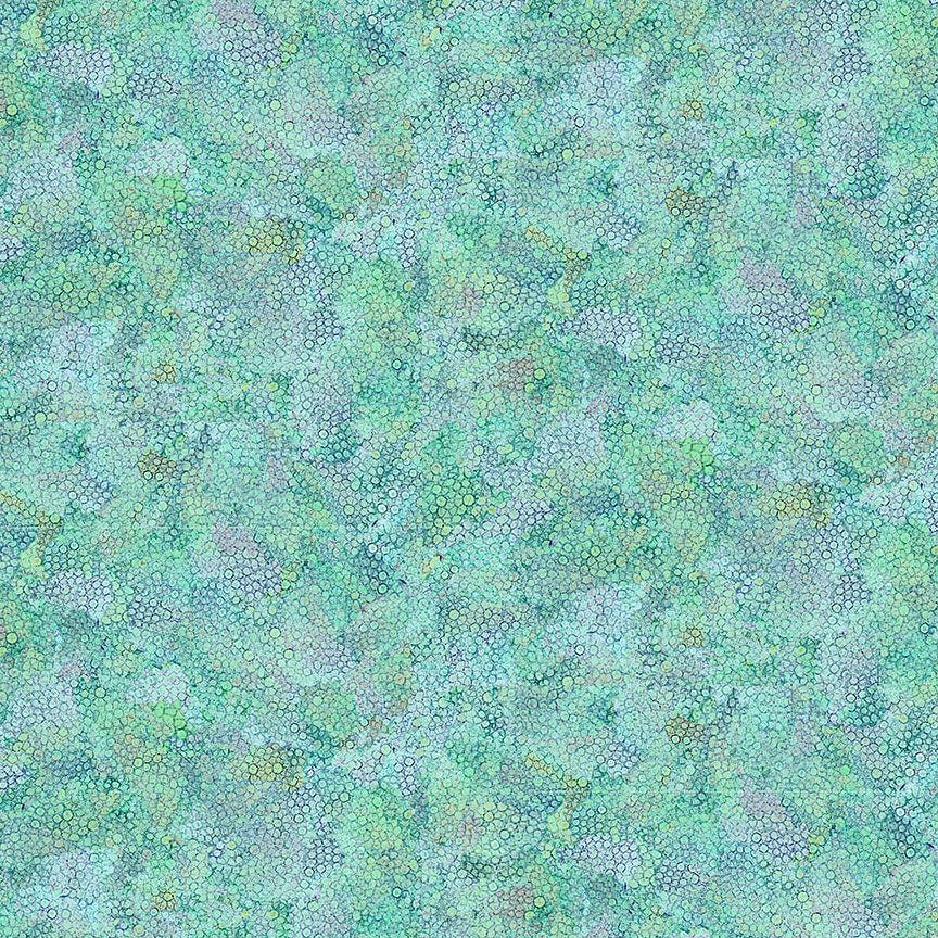 Garden Delight Bubble Texture by Timeless Treasures CD3212 Aqua sold by the 1/2 yd.