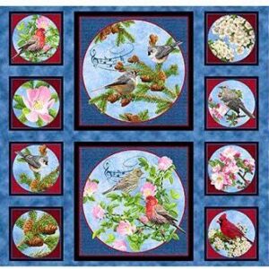 Songs Of Nature Panel by Quilting Treasures NQT26364B 23"X44"