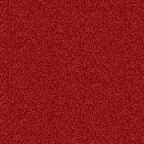 Victory Garden Vintage Paisley by Timeless Treasures CD2113 Burgundy sold by the 1/2 yd.