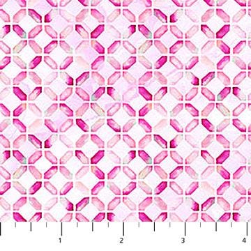 Concerto by Deborah Edwards and Melanie Samra for Northcott 27833-22 Pink sold by the 1/2 yd.