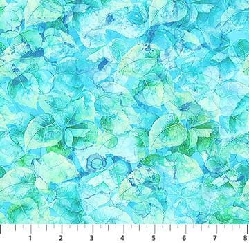 Concerto by Deborah Edwards and Melanie Samra for Northcott 27831-74 Green/Turquoise sold by the 1/2 yd.