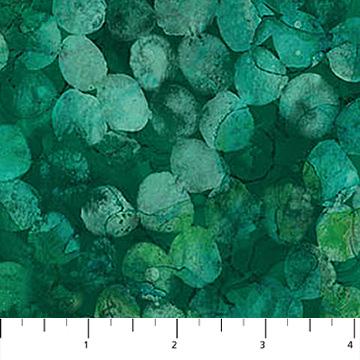 Concerto by Deborah Edwards and Melanie Samra for Northcott 27834-76 Dk. Green sold by the 1/2 yd.