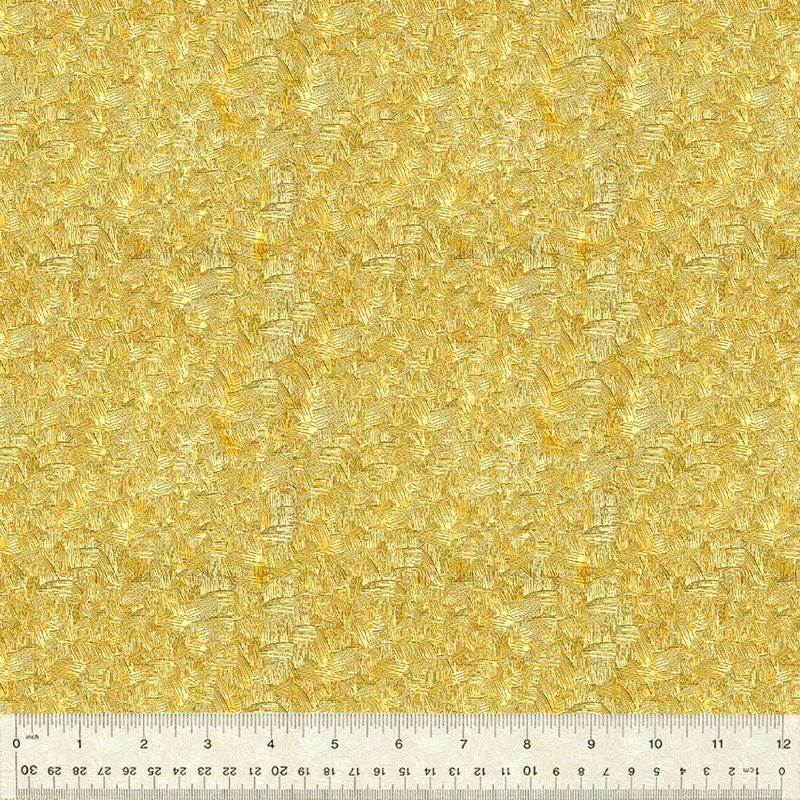 Belle by Whistler Studios for Windham Fabrics 53441-1 Yellow sold by the 1/2 yd.