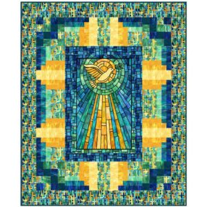 Morning Glory Pattern from the Spirit of Love Collection  by Lacy J. Hill for Northcott 69"X85"