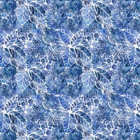 Kindred Spirits by Morris Creative Group for Q.T. Fabrics 3067 Blue sold by the 1/2 yd.
